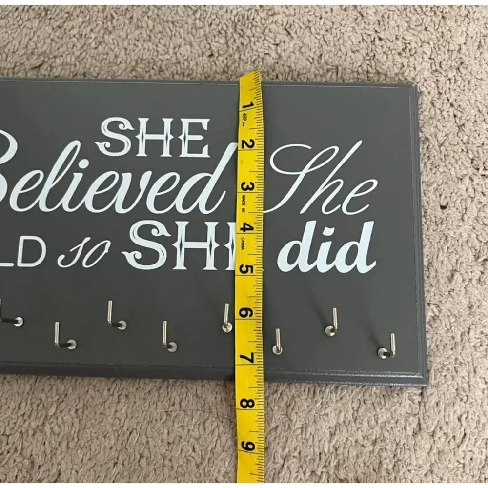 Wall Hanging Wood Race 5k Running Medal & BIB Holder